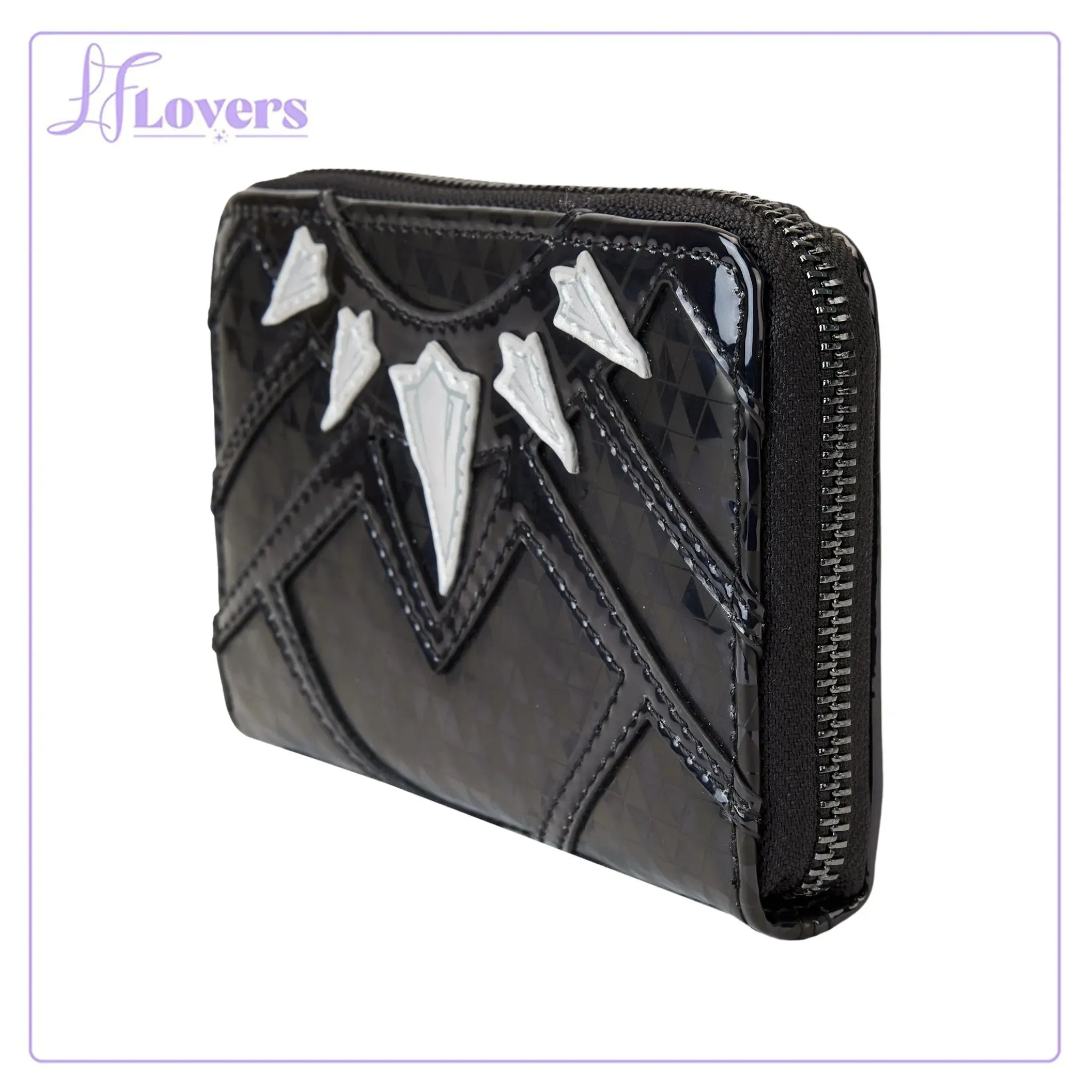 Loungefly Marvel Shine Black Panther Cosplay Zip Around Wallet