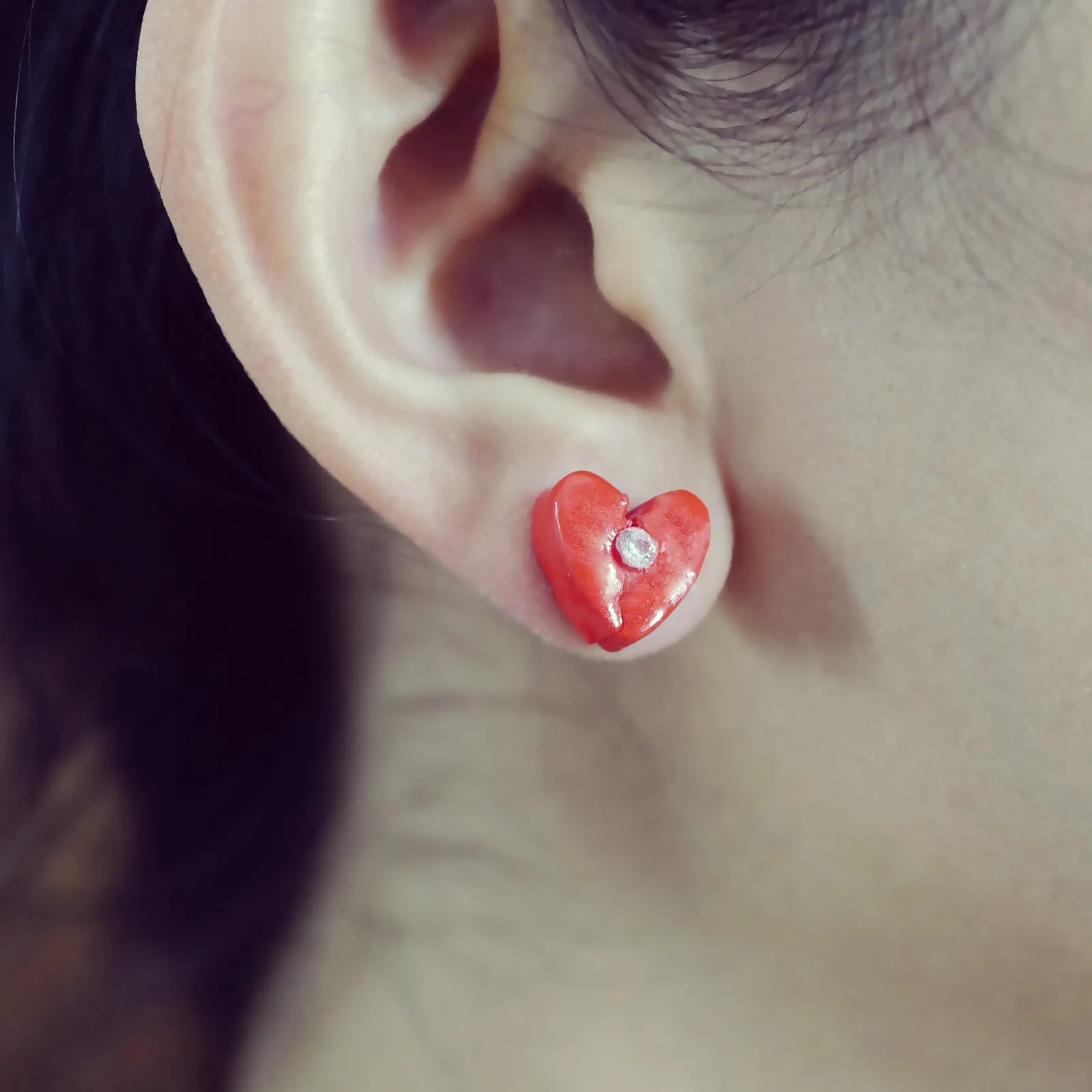 Love Aches Red Earrings