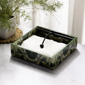 Lush Green Handmade Napkin Holder