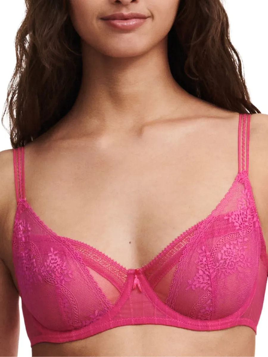 Maddie Half-Cup Bra - Fuschia Purple
