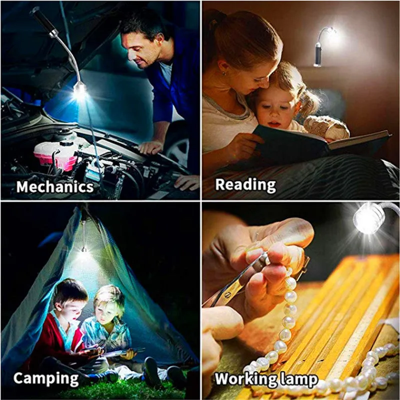 Magnetic Outdoor BBQ Barbecue Grill Lights Adjustable Flexible Led