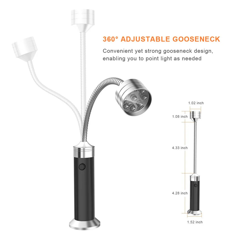 Magnetic Outdoor BBQ Barbecue Grill Lights Adjustable Flexible Led