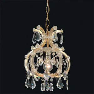 Maria Theresa Single Light Scholer Crystal Italian Chandelier