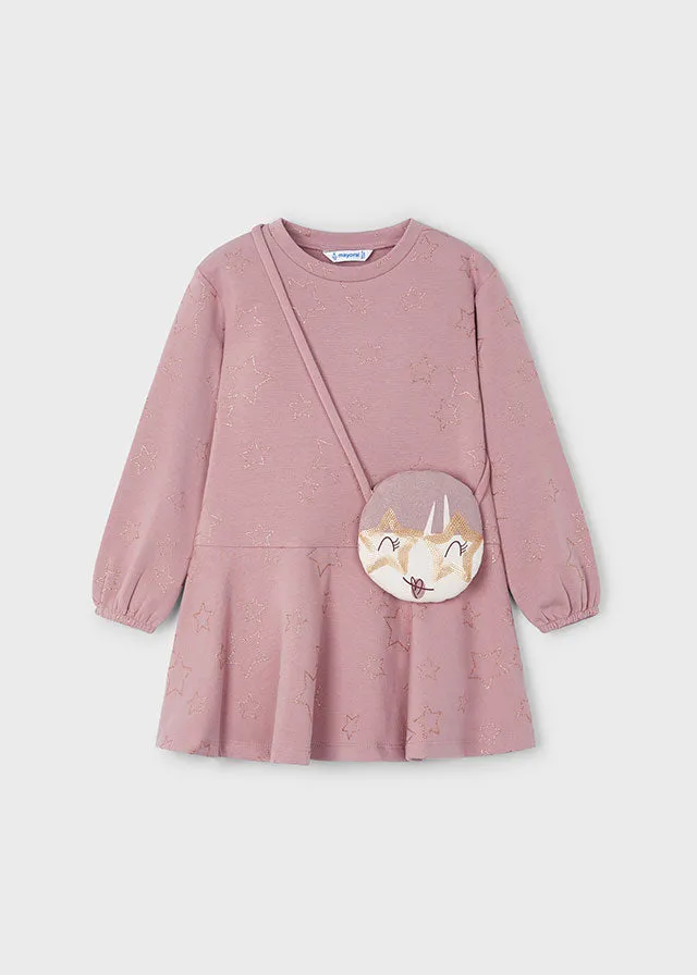 Mayoral 4931 010 - Rose Dress with Handbag