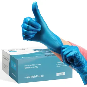 Medical Grade Vinyl Gloves - Blue
