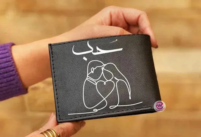Men Leather Wallet- Love is