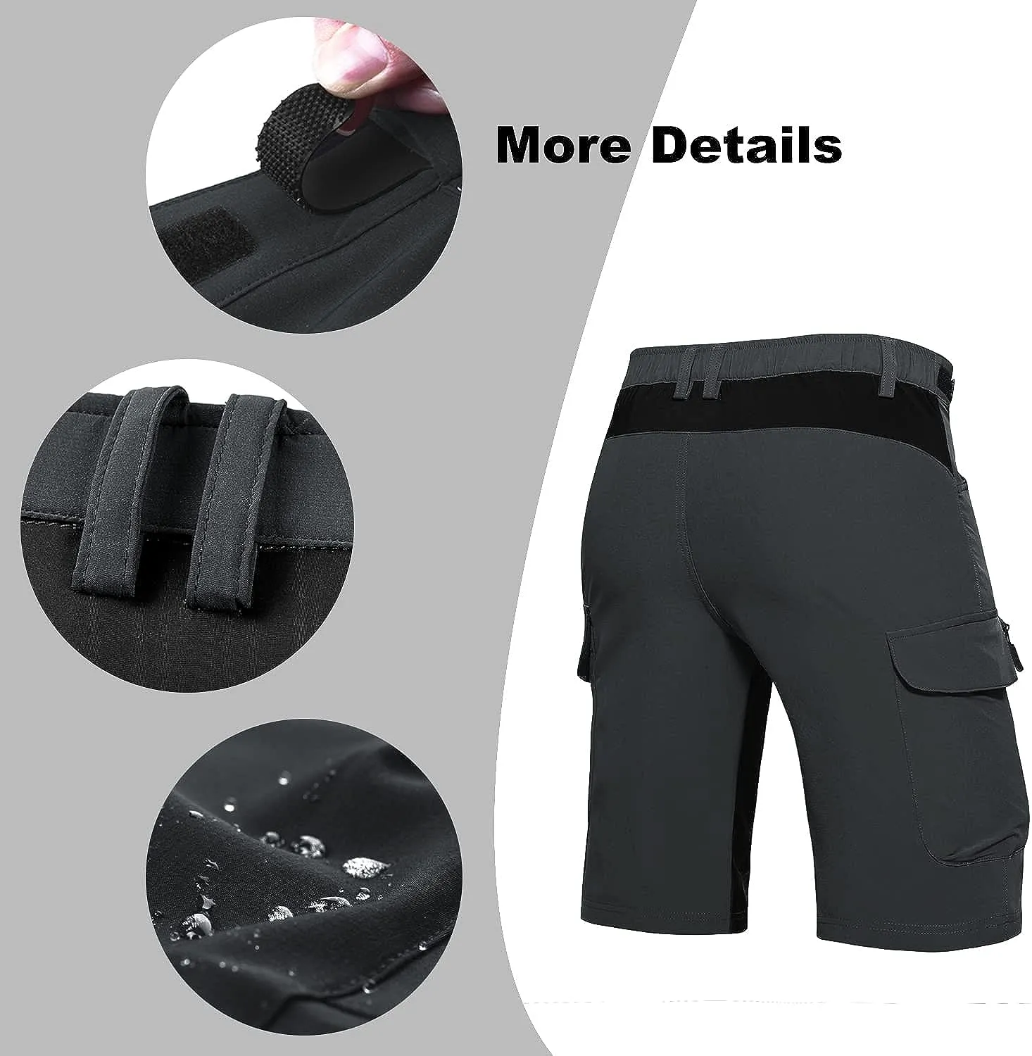 Mens Padded Mountain Bike Shorts 28