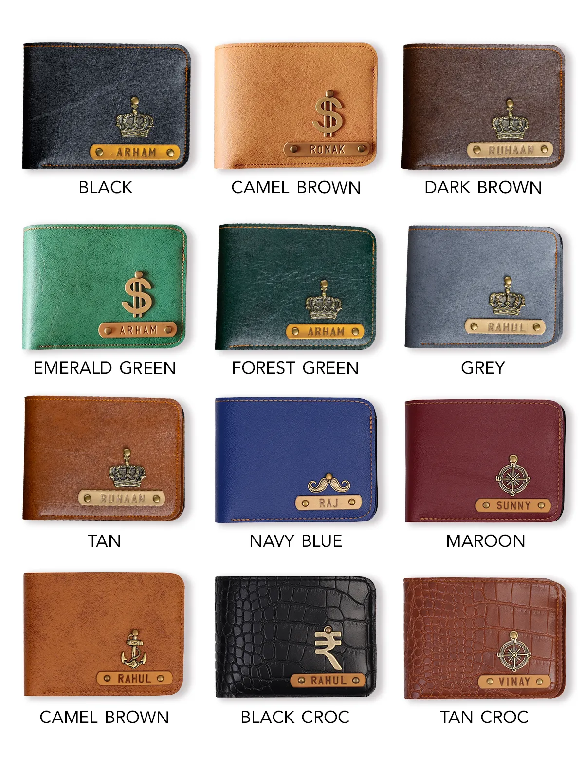 Mens Wallet & Keychain With Free Charm