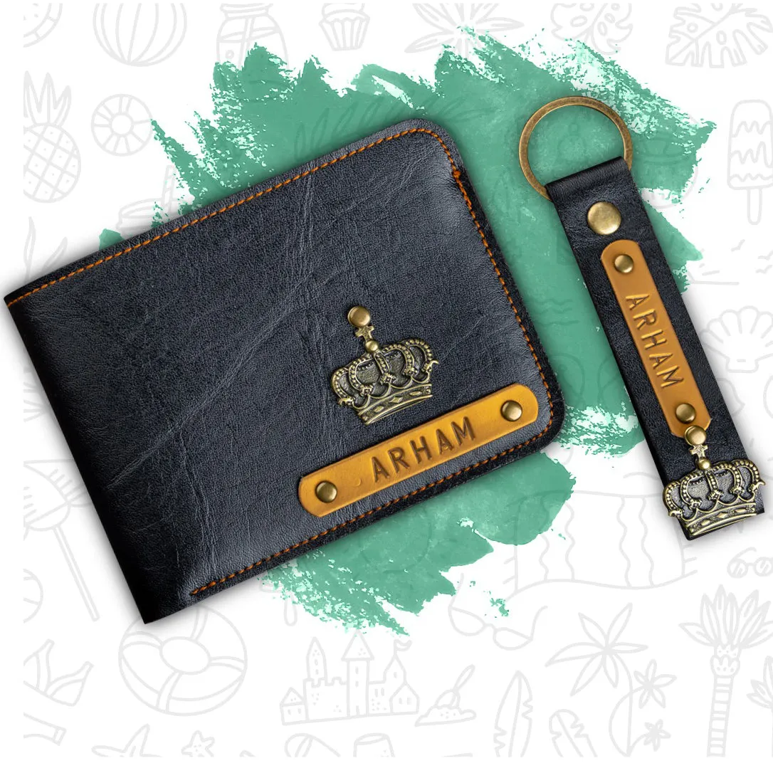 Mens Wallet & Keychain With Free Charm