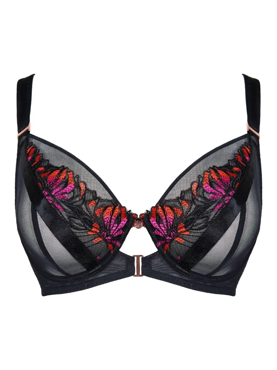 Mesmerise Plunge Bra - Black Multi