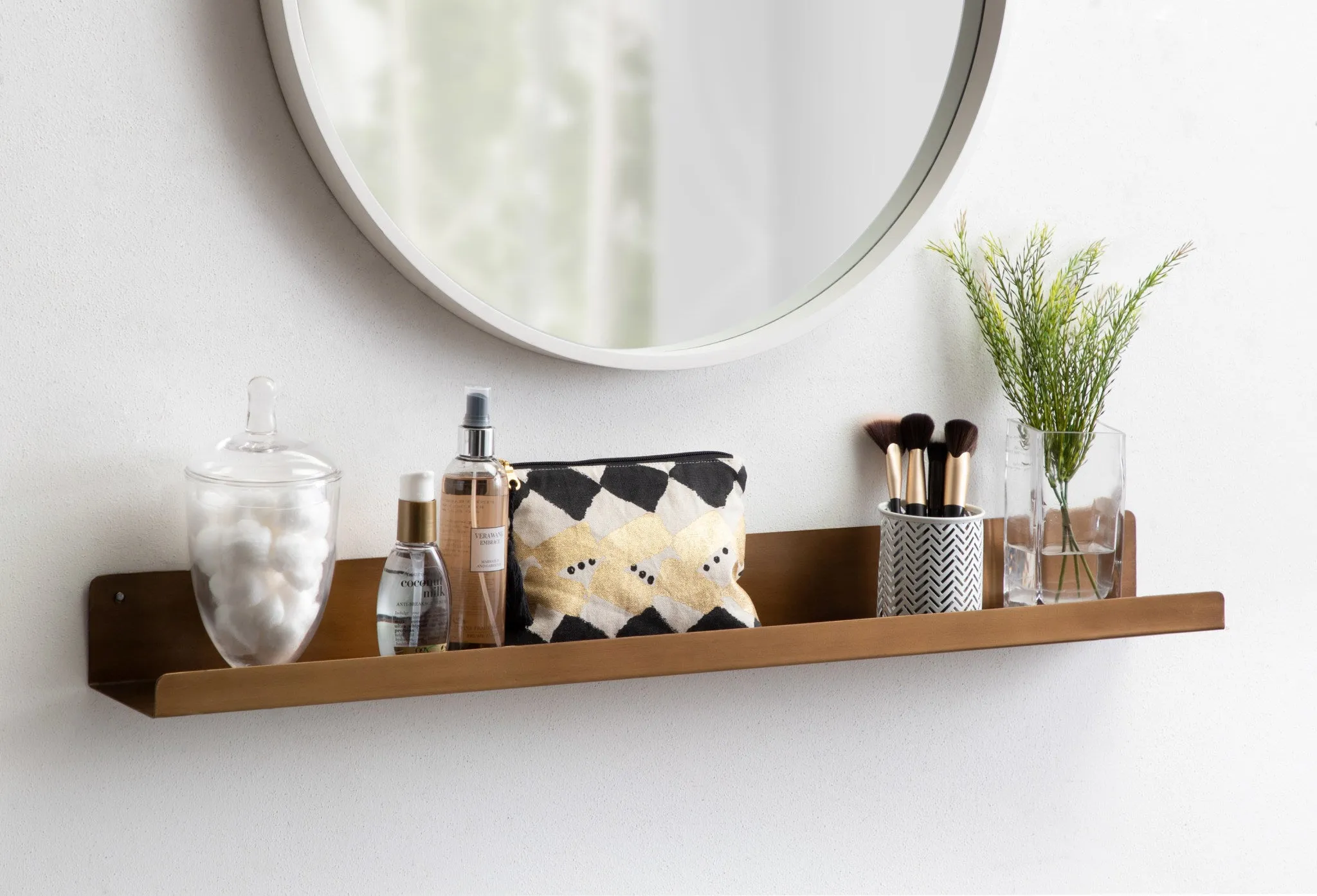 Mezzo Modern Metal Ledge Shelf