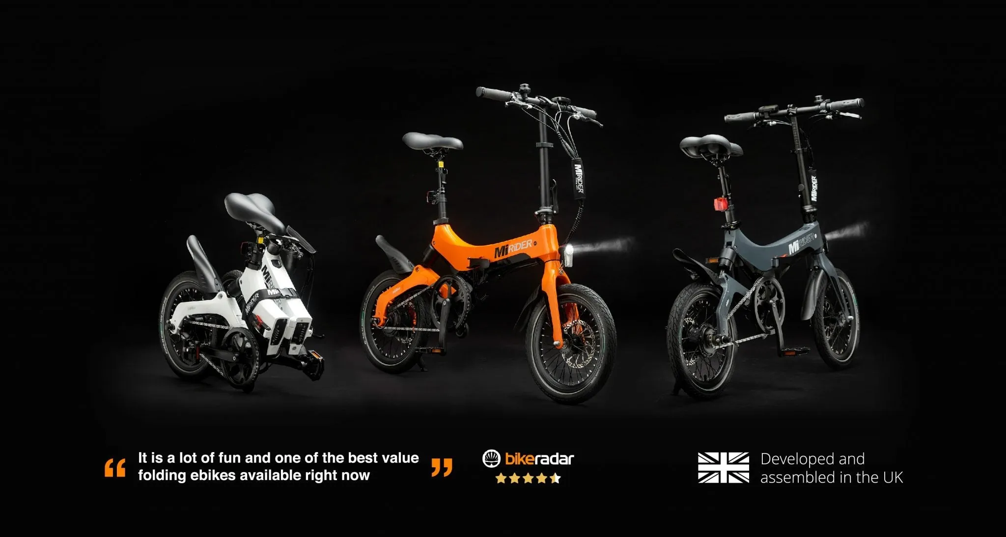 MiRider One Electric Bike - Lightweight Folding E-Bike
