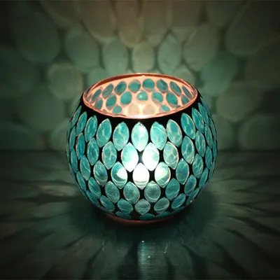 Mosaic Romantic Candle Holder