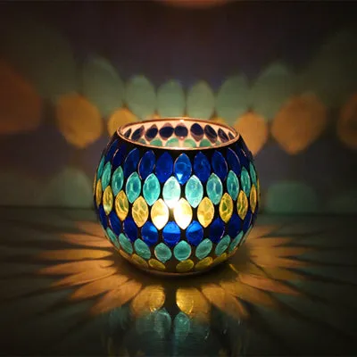 Mosaic Romantic Candle Holder