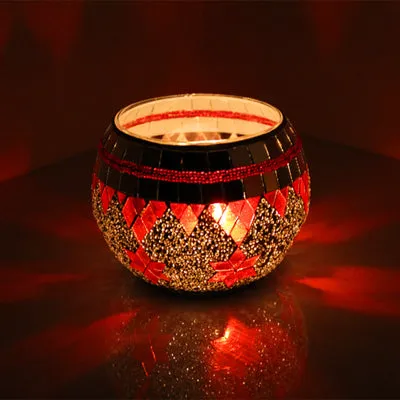 Mosaic Romantic Candle Holder