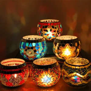 Mosaic Romantic Candle Holder