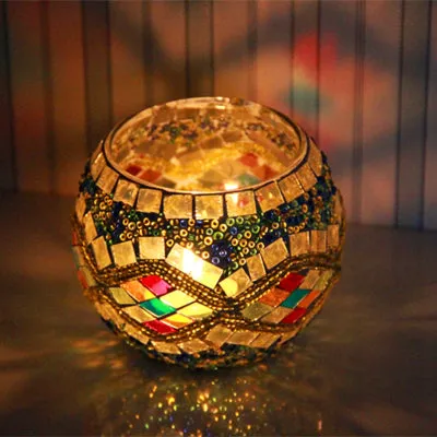 Mosaic Romantic Candle Holder