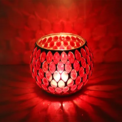 Mosaic Romantic Candle Holder