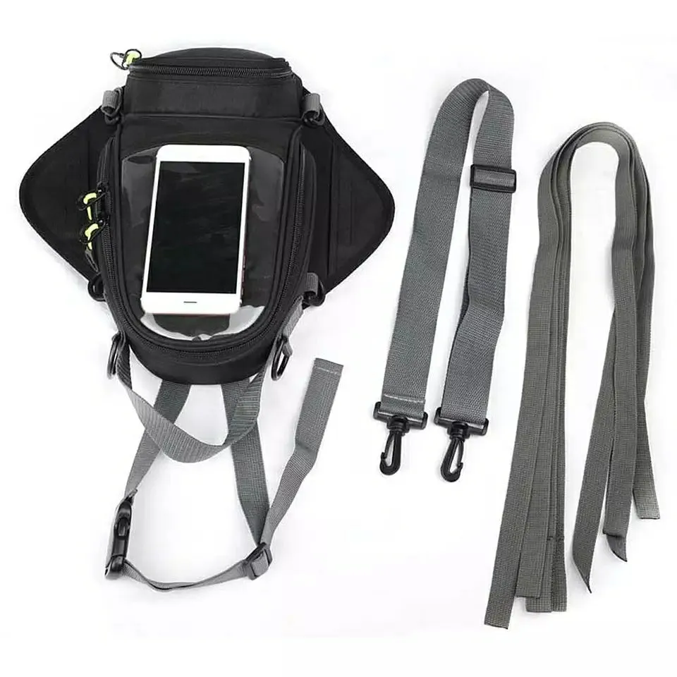 Motorcycle Fuel Tank Bag Riding Fixed Strap Strong Magnetic Bag