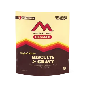 Mountain House Classic Biscuits and Gravy Pouch (4/case)