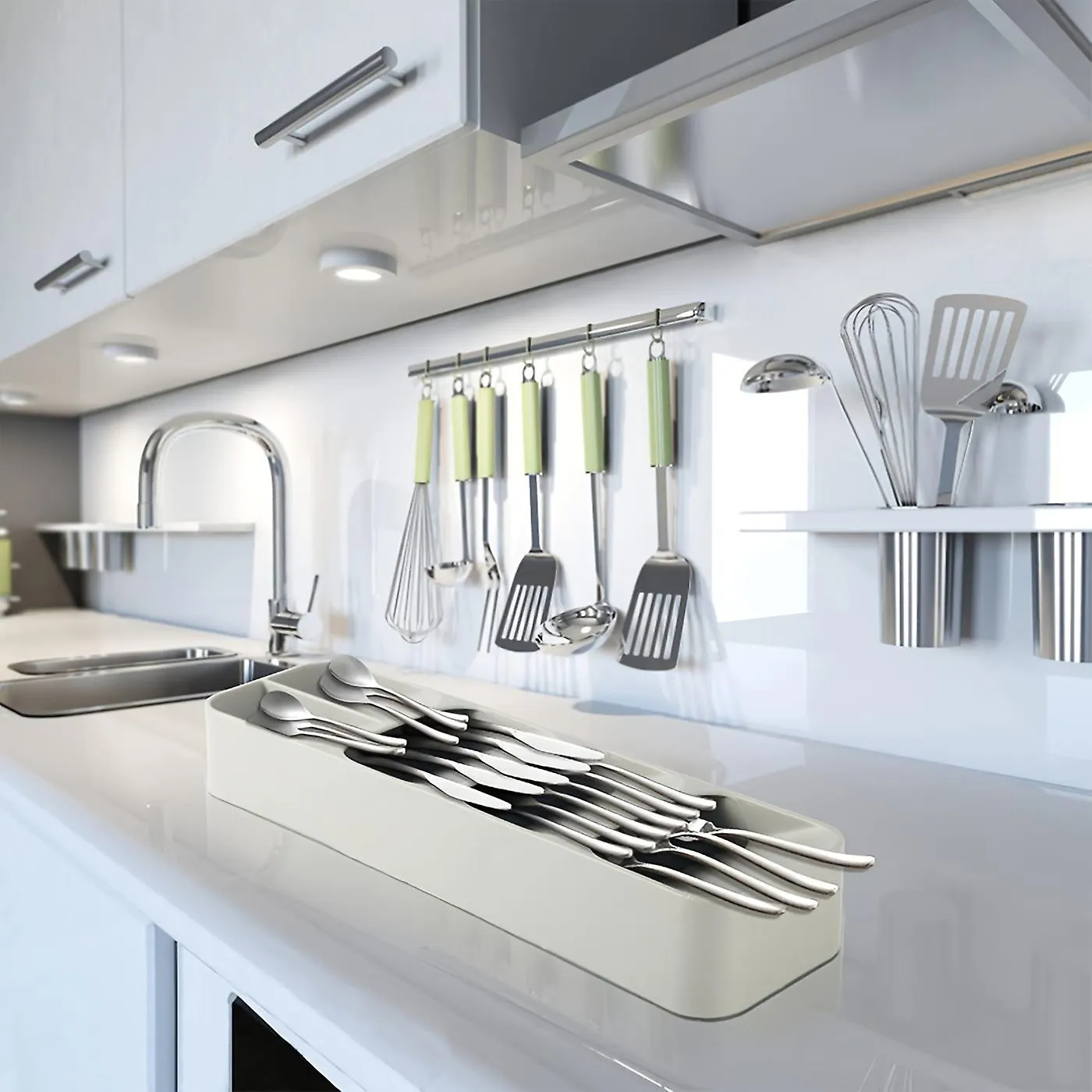 Multifunctional Compact Space Saver Utensils Holder BL-160