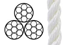 Nylon/Polyester 3-Strand Rope
