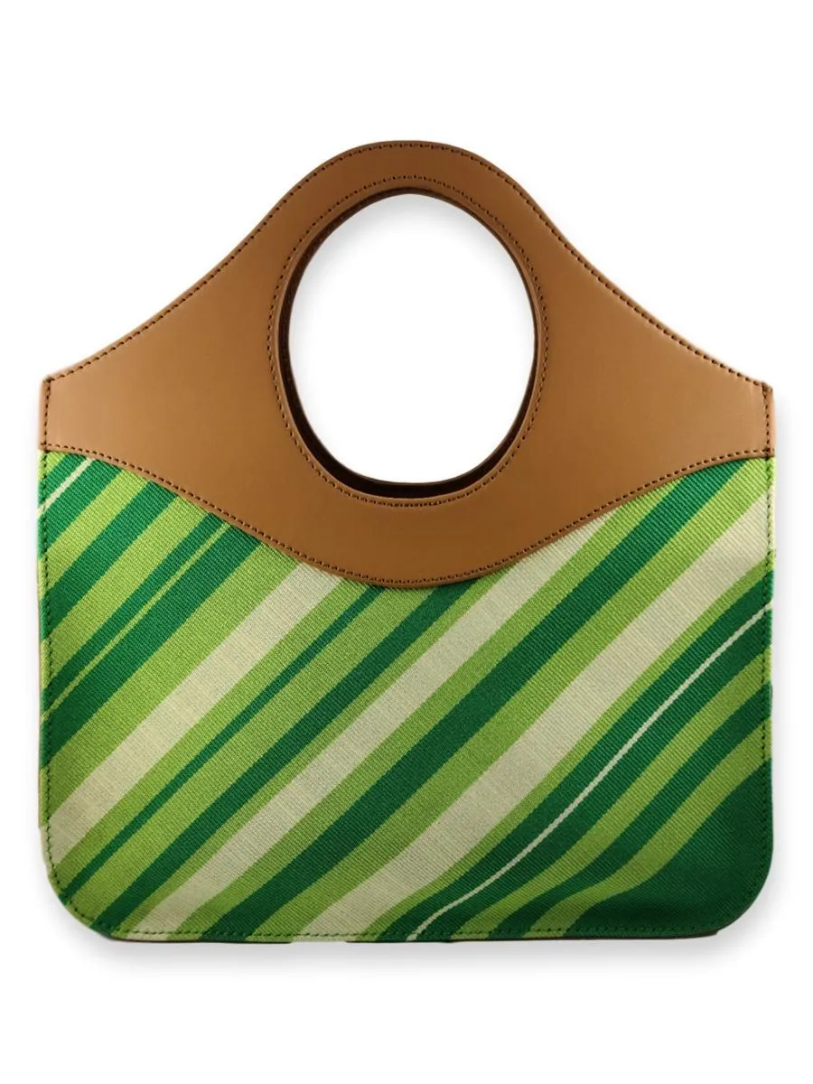 O-Handle Handbag - Vivid Greens