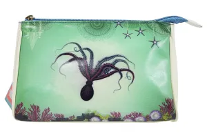 Ocean Dream Mystic Octopus Deep Sea Paradise Art Makeup Pouch