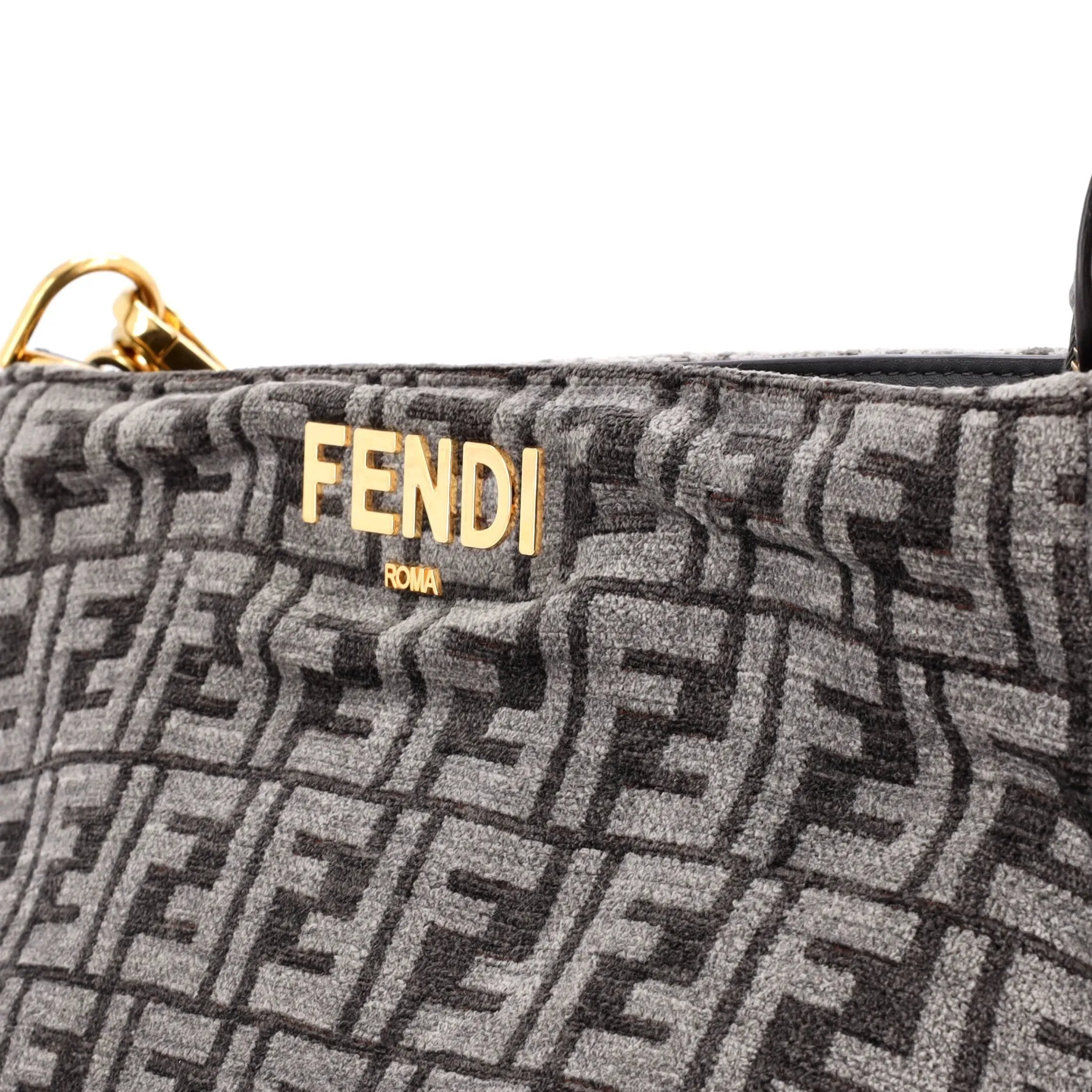O'Lock Zip Shoulder Bag Zucca Chenille