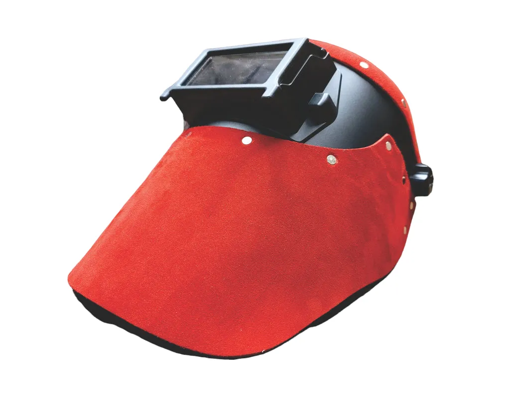 Outlaw Leather - Welding Hood - Red Suede