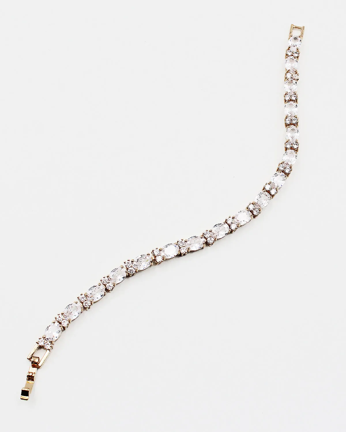 Oval CZ Stone Tennis Bracelet