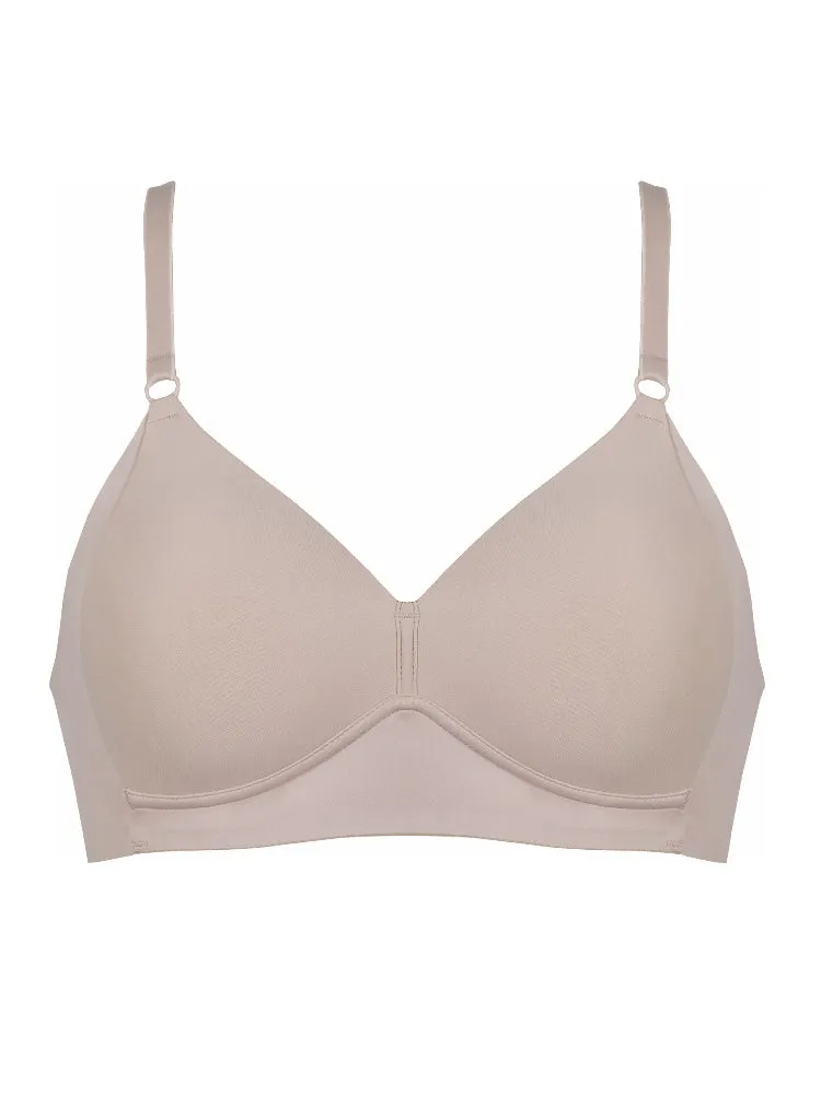Padded Soft Cup Bra - Light Beige