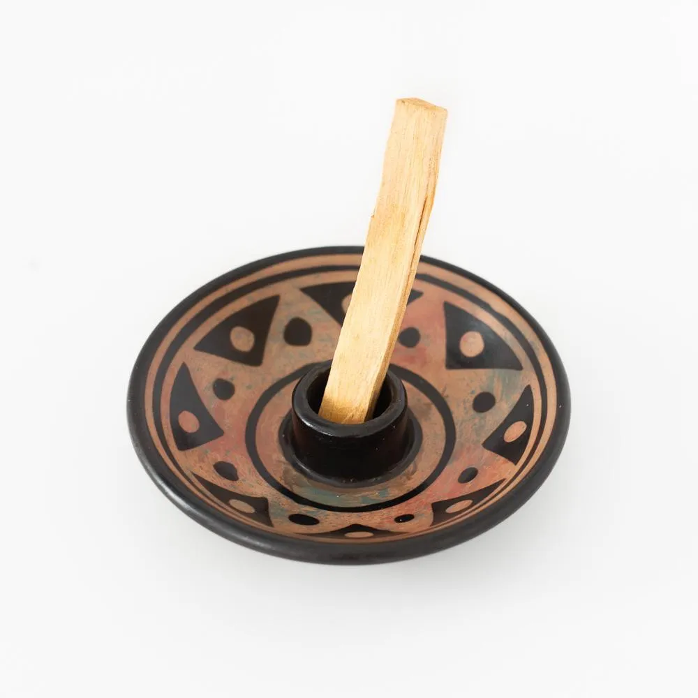 Palo Santo Ceramic  Holder with 5 Palo Santo Sticks.