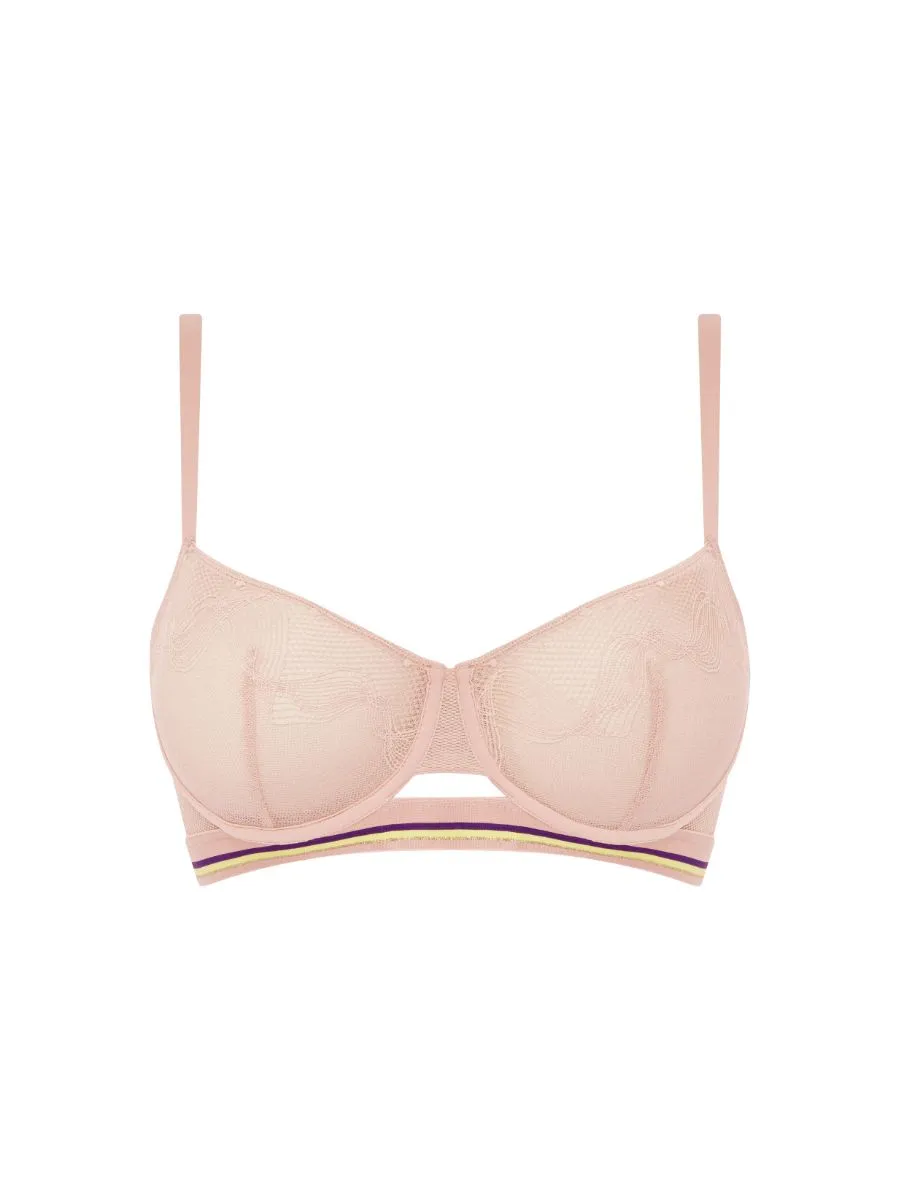 Paola Half Cup Bra - Dusky Pink
