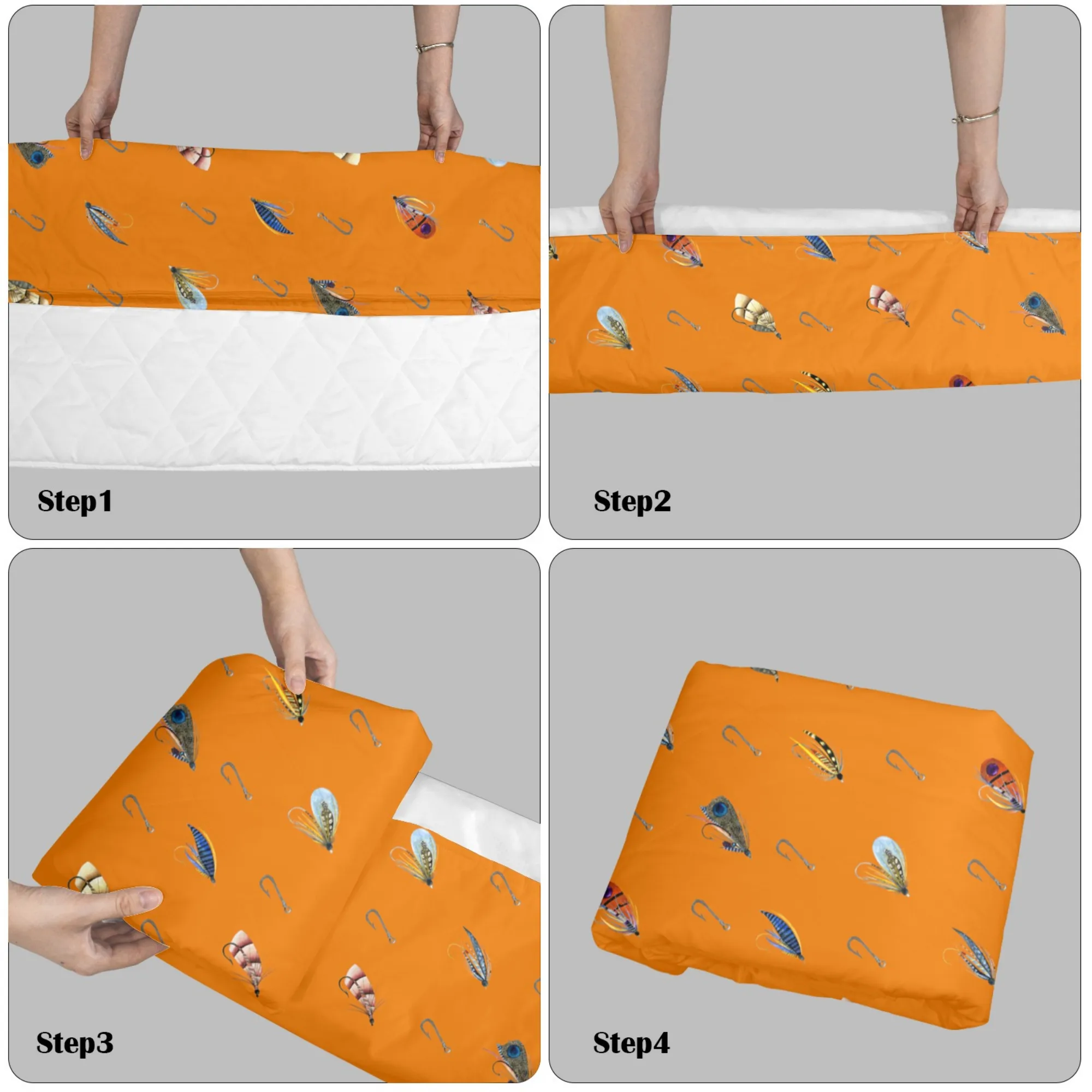 Parker Orange Kids' Long Sleeping Bag | A Catchy Blend of Comfort & Style | Lightweight and Durable Sleeping Bag for Kids