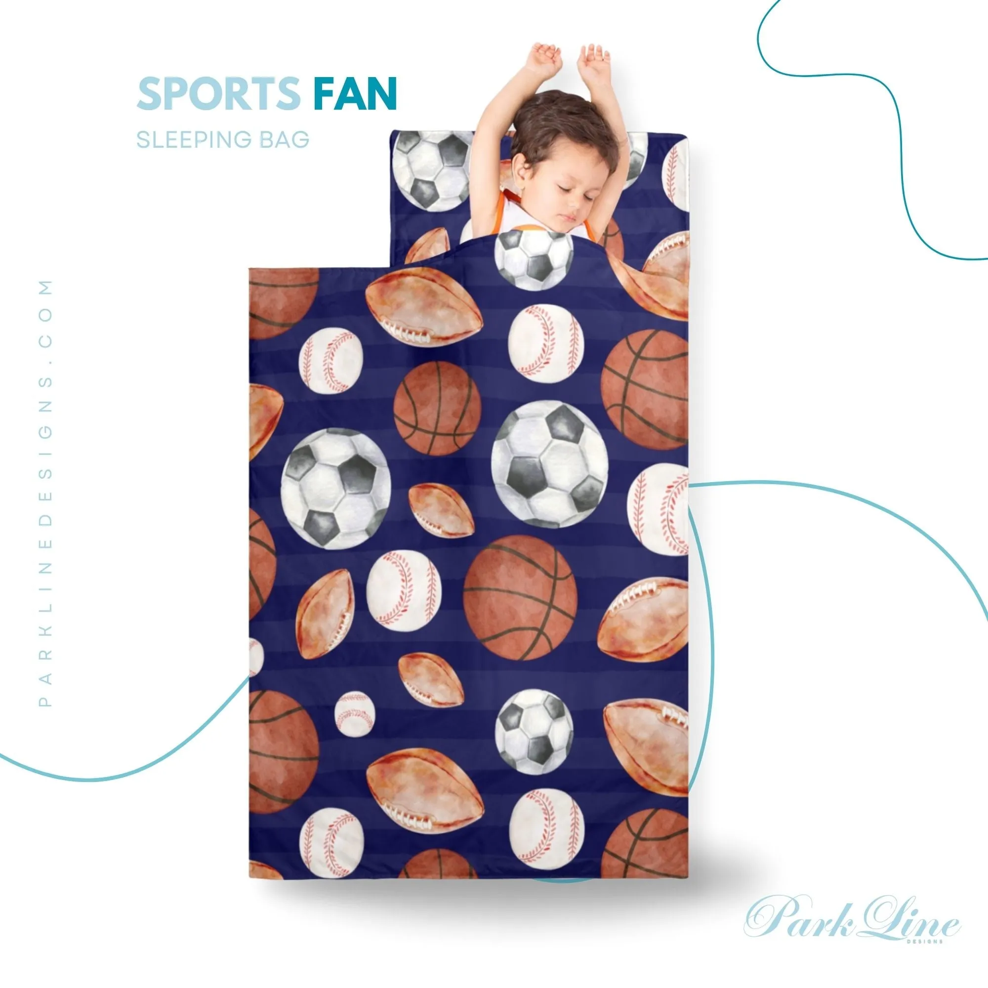 Parker Orange Kids' Long Sleeping Bag | A Catchy Blend of Comfort & Style | Lightweight and Durable Sleeping Bag for Kids