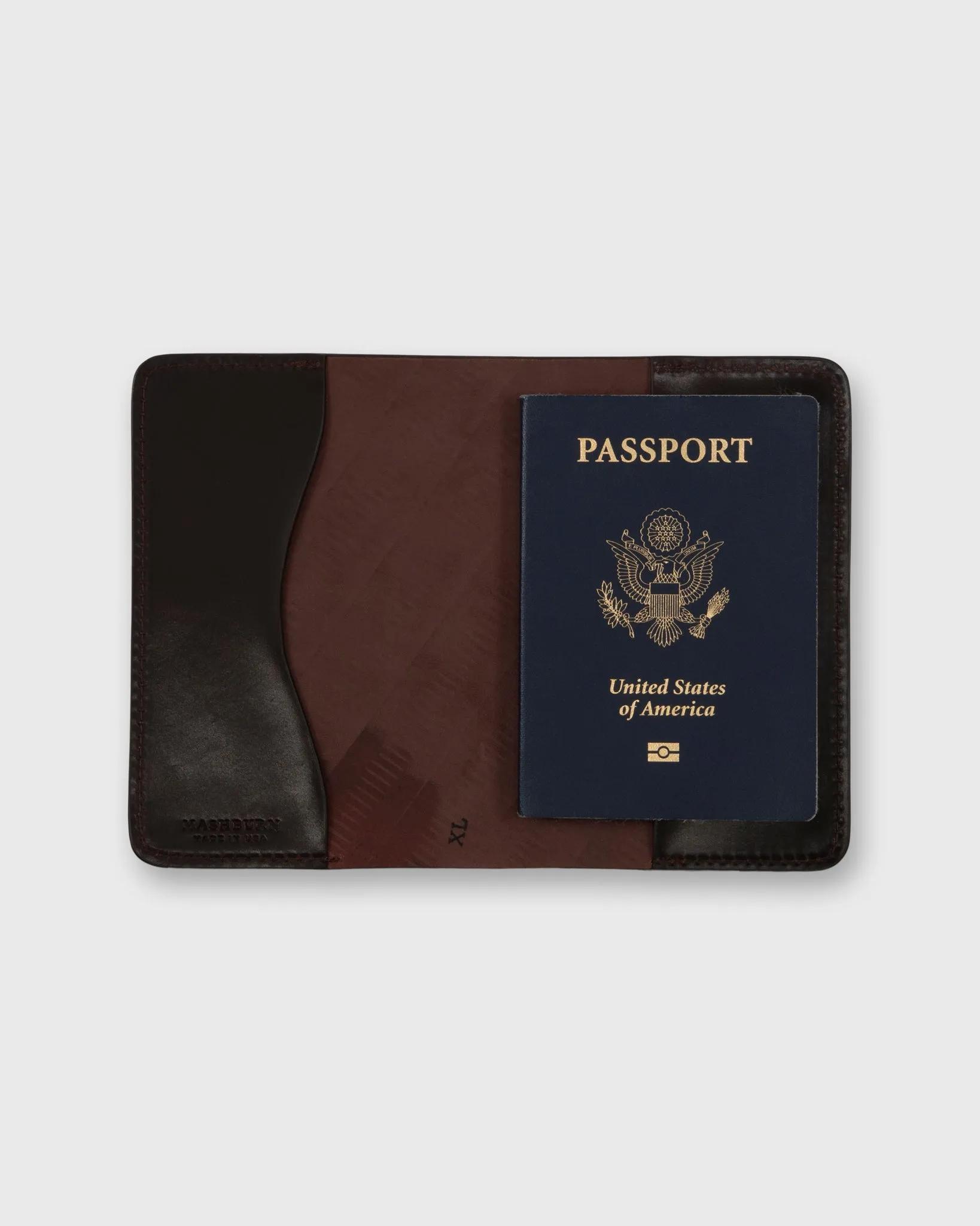 Passport Holder in Dark Brown Cordovan