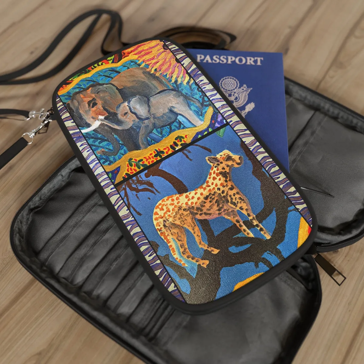 Passport Wallet - African Fauna