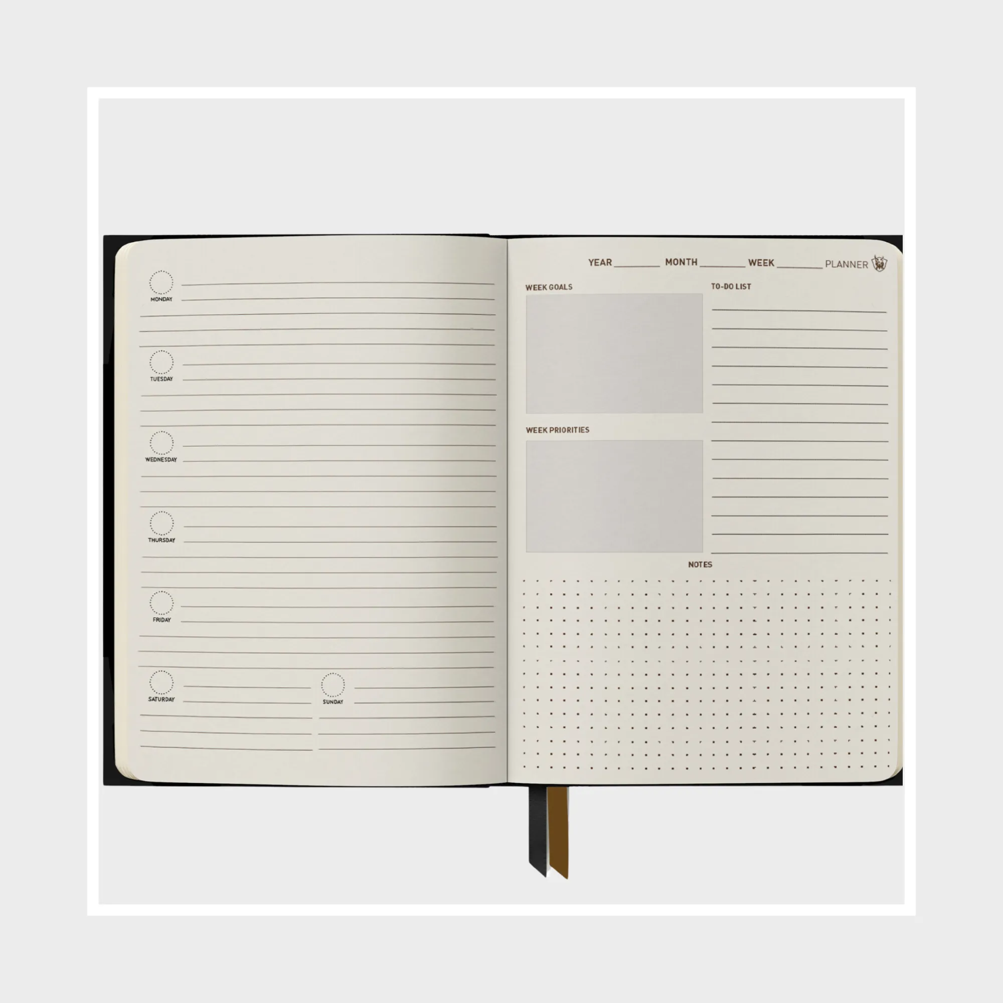 Personal Organizer | Black Smooth | Agility Collection