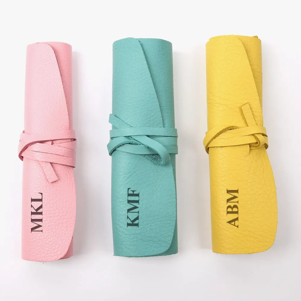 Personalized Genuine Soft Leather Multi Cord Small Organizer