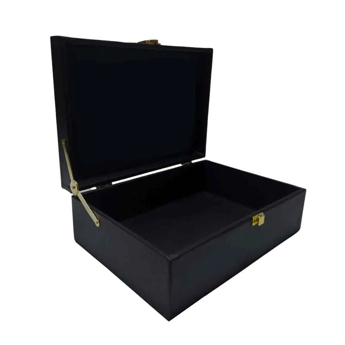 Personalized Gift Boxes for Men Women Vegan Leather Box - Add Name