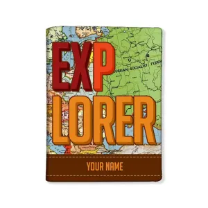Personalized Passport Cover for Him -  EXPLORER