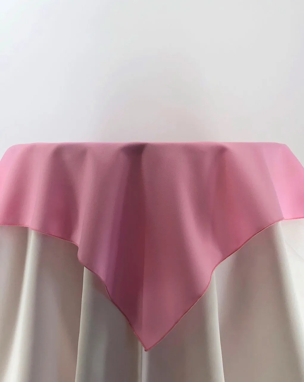 Pink Polyester Tablecloth