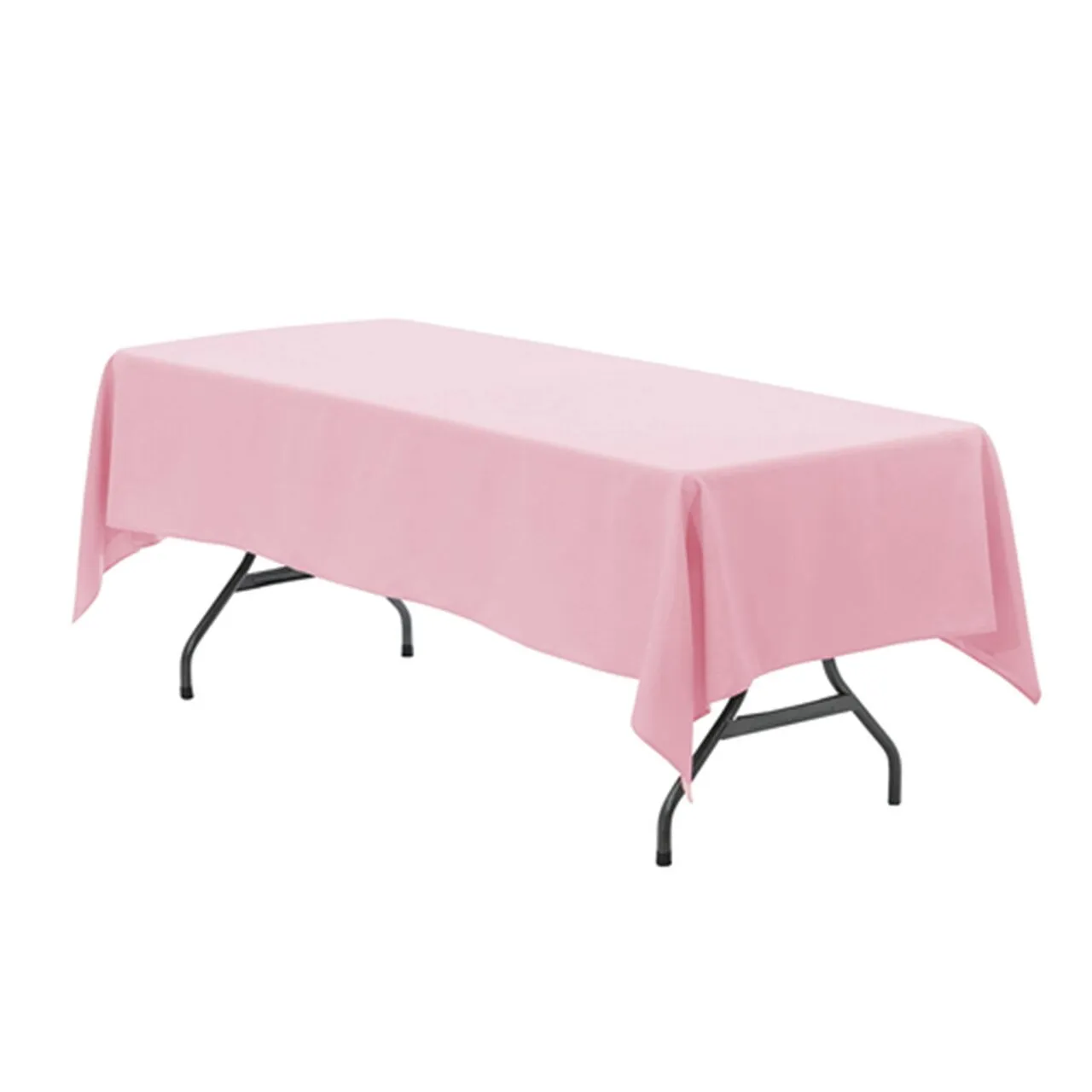 Pink Polyester Tablecloth