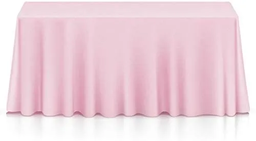 Pink Polyester Tablecloth