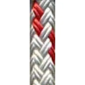 Polyester Braid - 3/16" White w/Red Tracer $/FT