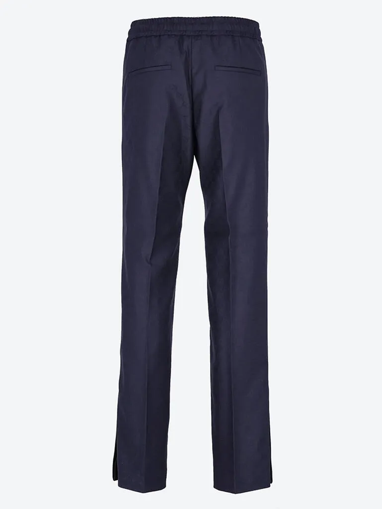 Polyester gg jacquard pants