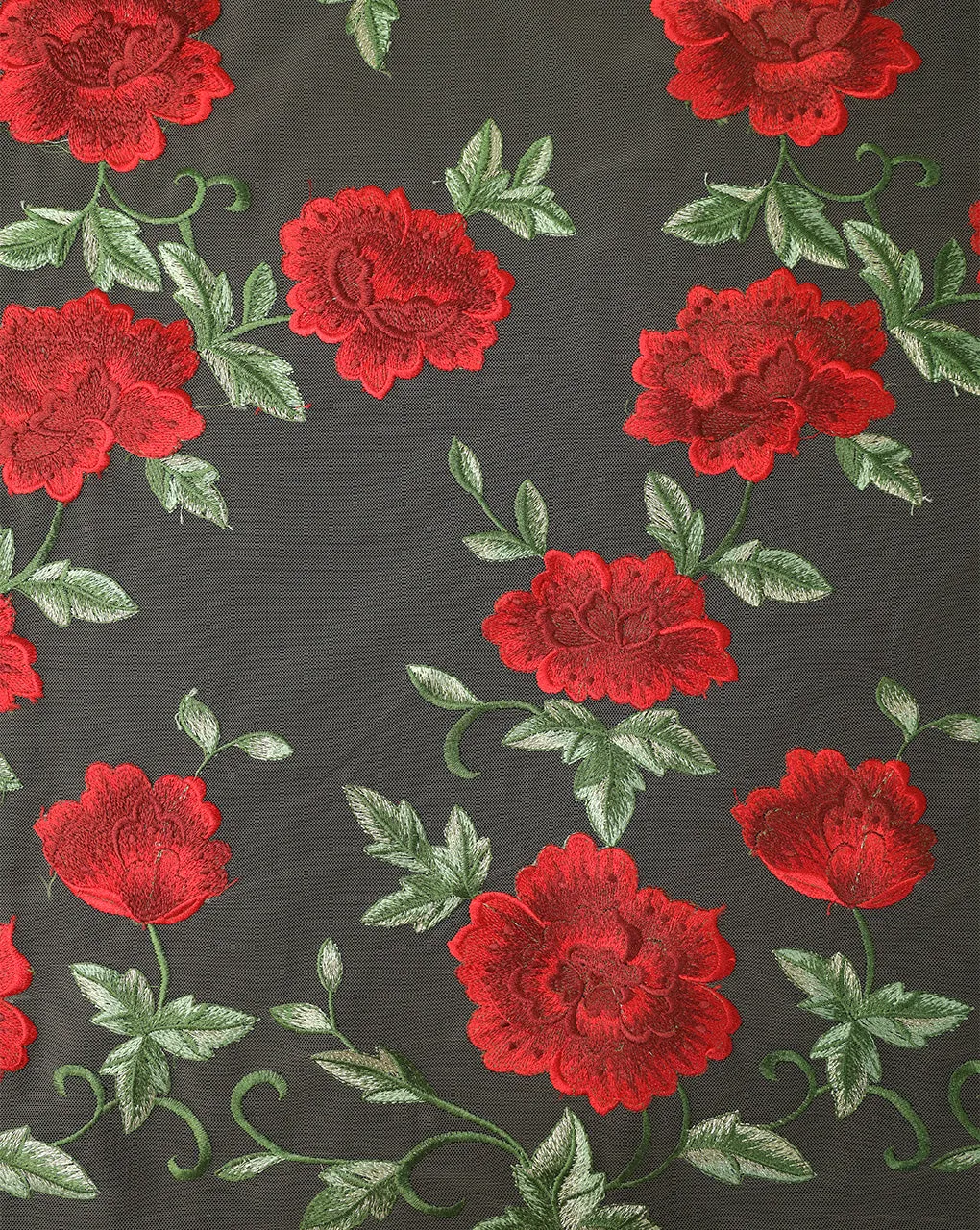 POLYESTER NET EMBROIDERY FABRIC