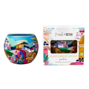 Positano Glass Tealight Candle Holder