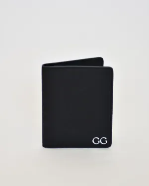 PRE ORDER - Personalised Leather Passport Holder- Black